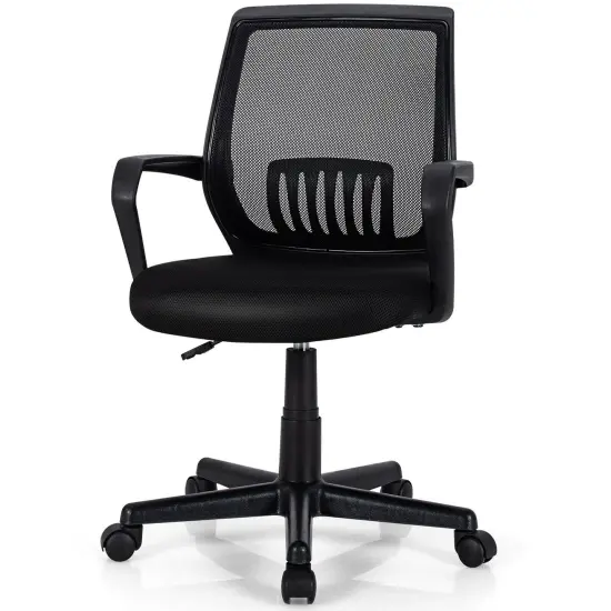 Mid-Back Mesh Height Adjustable Executive Chair with Lumbar Support {4}
