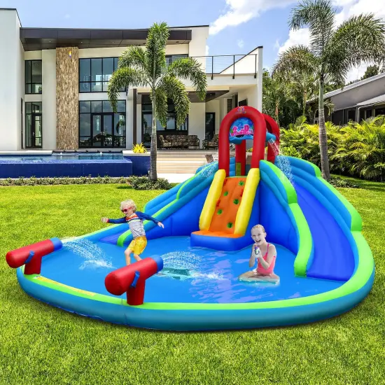 Inflatable Water Park Waterslide for Kids Backyard {1}