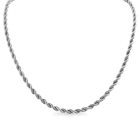 Stainless Steel Rope Chain Necklace {3}