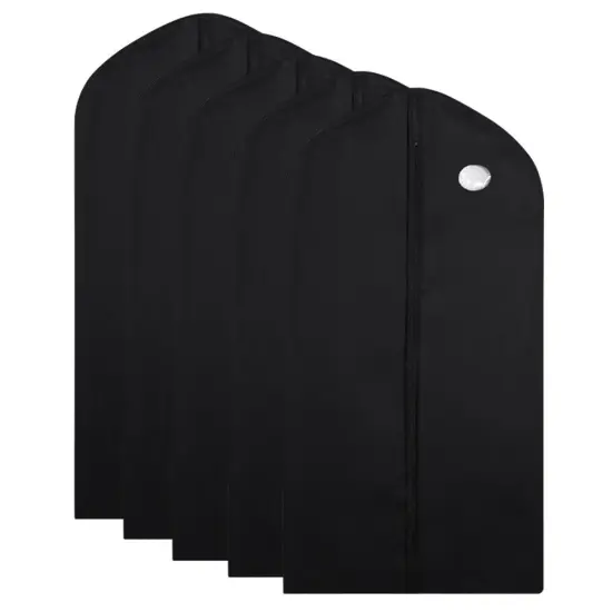 59inch Breathable Dress Coat Garment Bag 5pcs Black {1}