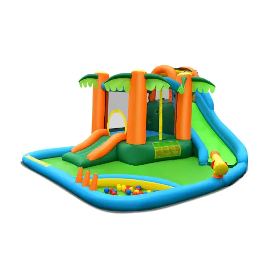 Inflatable Water Slide Park with Upgraded Handrail {3}