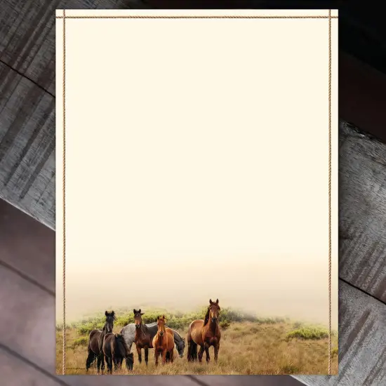 Great Papers! Horse Meadow Stationery Letterhead, Invitations and Announcements, Printer Friendly, 8.5"x11", 80 Pack {3}