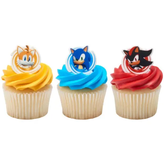 Sonic, Tails and Shadow Cupcake Rings, 12ct {2}