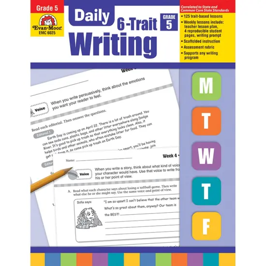 Daily 6-Trait Writing Book, Grade 5 {1}