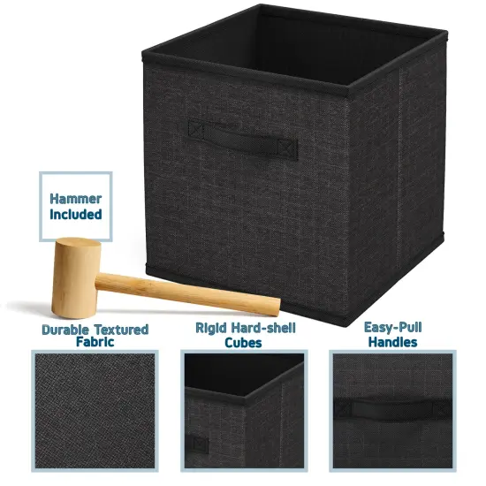 Nestl Cube Storage Organizer Black {4}