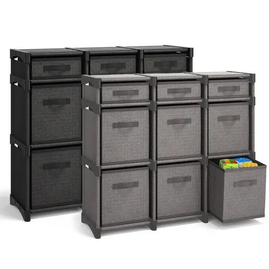 Cube Storage Organizer with Bins for Bedroom, Living Room, Office {1}