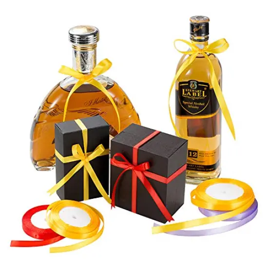 LIUYAXI 20 Colors 100 Yard Satin Ribbon Fabric Ribbon Silk Ribbon Embellish Ribbon Rolls, 2/5" Wide 5 Yard/Roll, Ribbons Perfect for Crafts, Hair Bows, Gift Wrapping, Wedding Party Decoration and More {4}