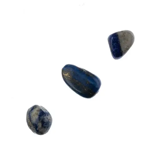 Earth's Jewel Semi-Precious 16" Lapis Lazuli Irregular Natural Bead Strand {2}