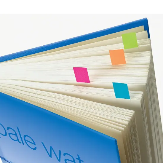 Highlighting Flags, Bright Colors, .47 in. Wide, 35 Flags/Dispenser, 4 Dispensers/Pack, 3 Packs {2}