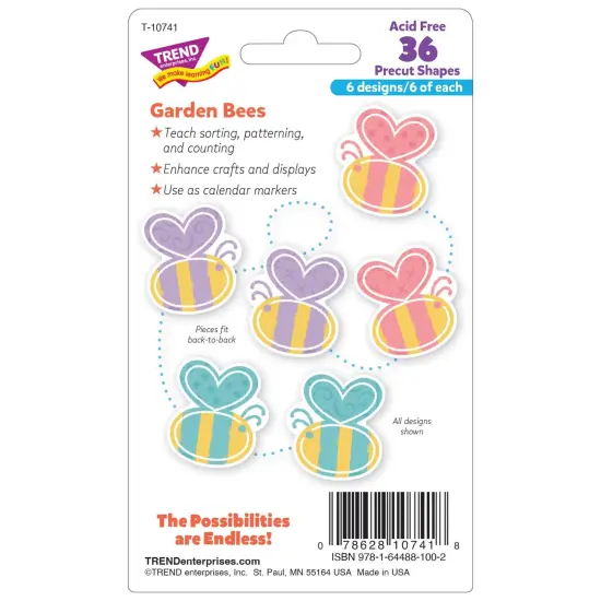 Garden Bees Mini Accents Variety Pack, 36 Per Pack, 6 Packs {4}