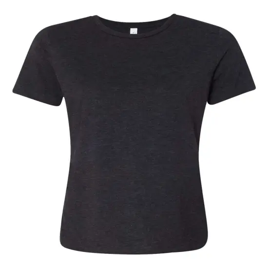 BELLA + CANVAS&reg; Women's Relaxed Fit Crewneck Short Sleeve Triblend Tee Charcoal blk triblen {2}