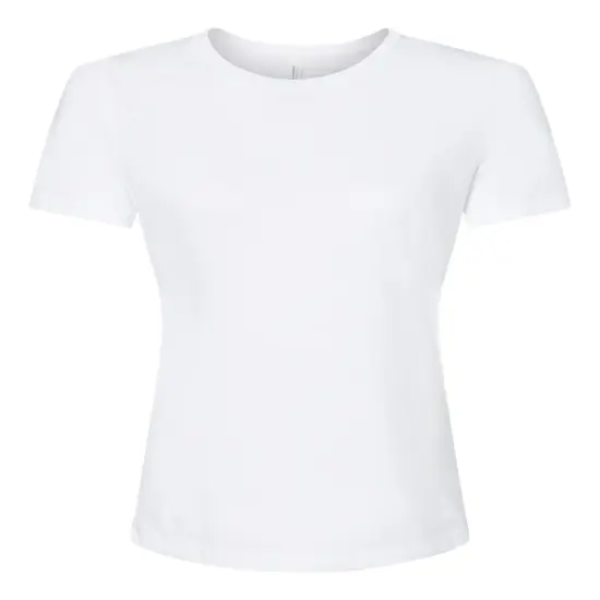 BELLA + CANVAS&reg; Women's Relaxed Fit Crewneck Short Sleeve Triblend Tee Solid white triblend {2}