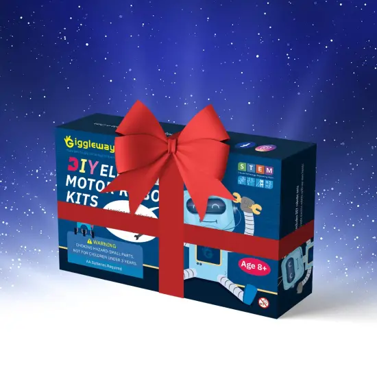 Electric Motor Robotic Science Kits, DIY STEM Toys for Kids, Building Science Experiment Kits for Boys and Girls-Doodling, Balance Car, Reptile Robot (3 Kits) {4}