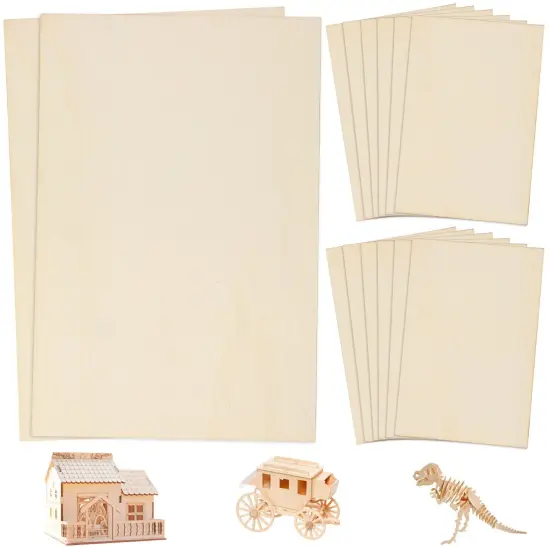 Thin Balsa Wood Sheets for DIY Crafts, School Projects & Model Making (Unfinished) {1}