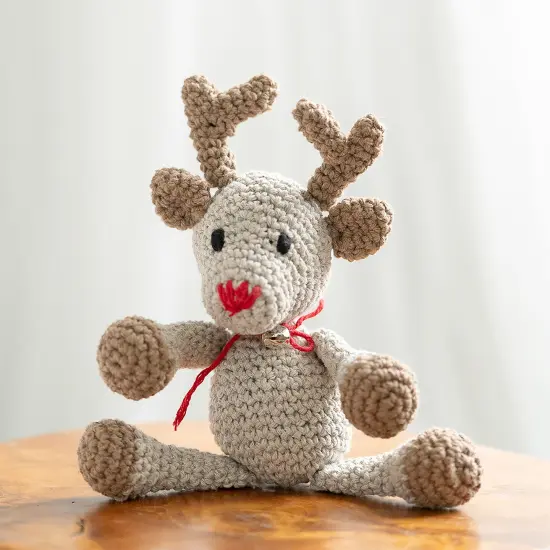 Hoooked Amigurumi DIY Kit W/Eco Barbante Yarn-Reindeer Rue {3}
