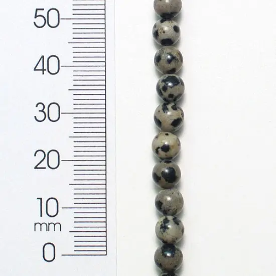 6 Packs of Dalmation Jasper 6mm Round Beads 8" Strand {1}