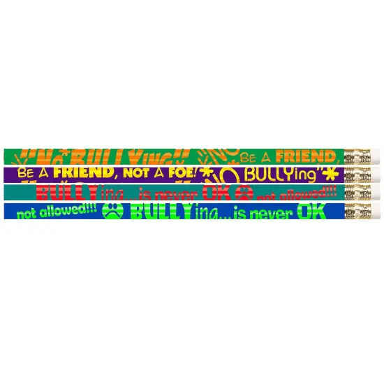 No Bullying Motivational Pencils, 12 Per Pack, 12 Packs {2}