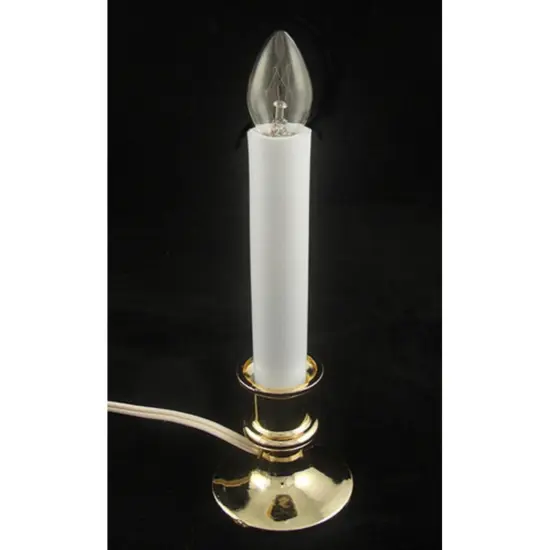 Northlight Single Light Window Candle with Timer Sensor - 9" - White {4}