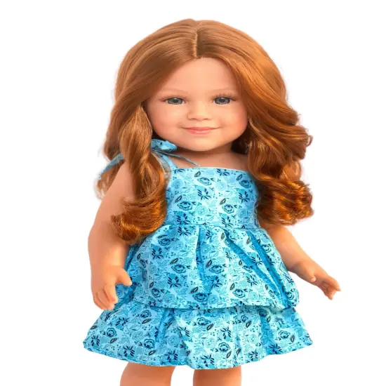 Rae Ricci&trade;: The Stylish Traveler with Red Curly Hair and Blue Eyes {1}