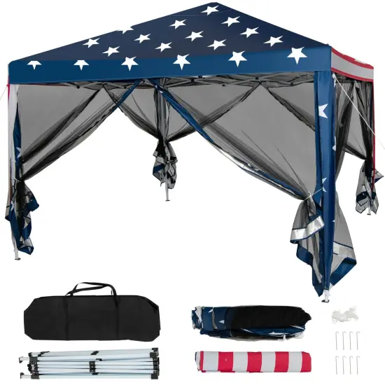 10 x 10 Feet Pop-up Canopy Tent Gazebo Canopy for Outdoor {4}