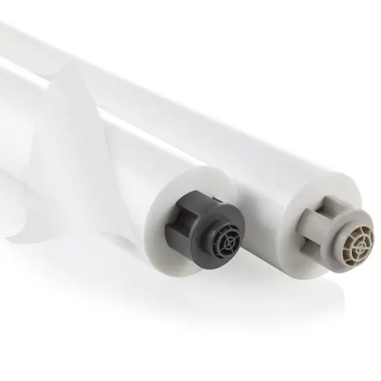 EZ Load Gray End Cap Laminating Roll Film, Gloss, 25" x 500', 1.5 mil, 2 Rolls {1}