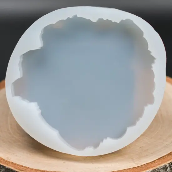 Handmade Small Geode Silicone Coaster Mold G6 {2}