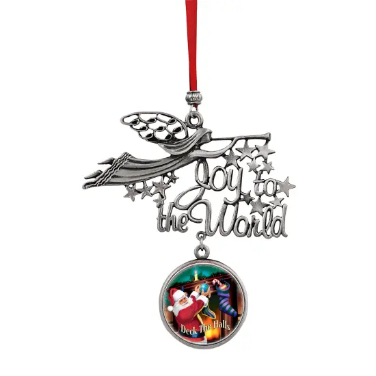 Joy to the World Santa Deck The Halls JFK Half Dollar Ornament {1}