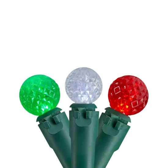 Northlight LED G12 Berry Christmas Lights - Red, Green and White -15.9' Green Wire - 50ct {3}
