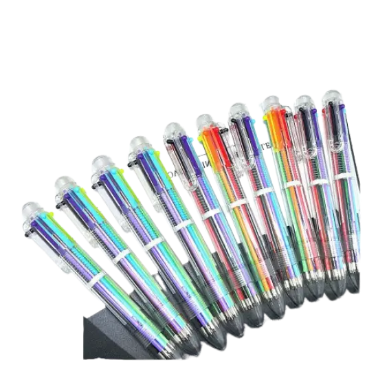 Kitcheniva 10 Pcs Multi Color 6 In 1 Ballpoint Pens {1}