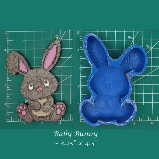 Baby Bunny Silicone Freshie Mold {1}