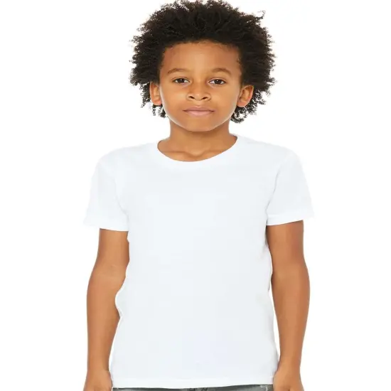 BELLA + CANVAS&reg; Youth Jersey Crewneck Short Sleeve Tee - 3001Y White {1}