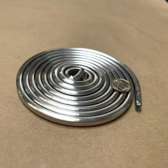 3/16 Round U Lead Came - Round Sides, Flat Bottom [RU-70]-12ft {4}