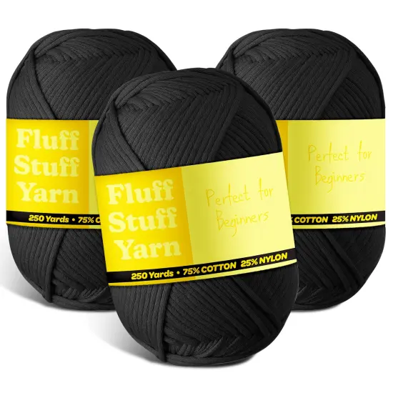 Hearth & Harbor Cotton Yarn Skeins Black {1}