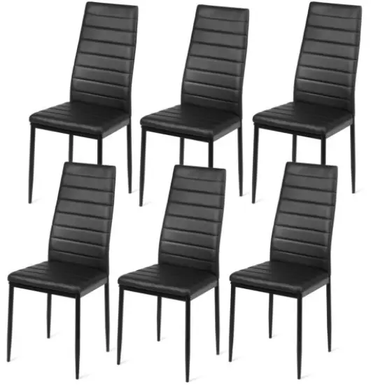 Set of 2 or 6 High Back Dining Chairs-Set of 6 {3}