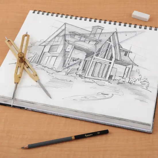 Acurit 9" Brass Proportional Divider - Solid Steel Points, Adjustable Legs, Graduated Measurement, Includes Carrying Case for Easy Transport and Store {4}