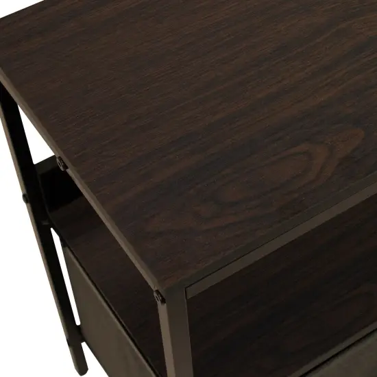 Sorbus TV Stand Dresser with 2 Drawers - Television Riser Chest with Storage - Bedroom, Living Room, Closet, & Dorm Furniture Brown {5}