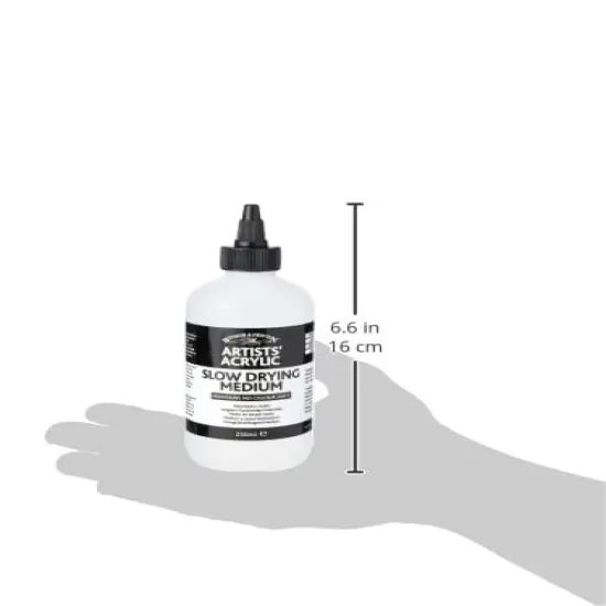 Professional Acrylic Medium, Slow Drying, 250ml (8.5-oz) {3}