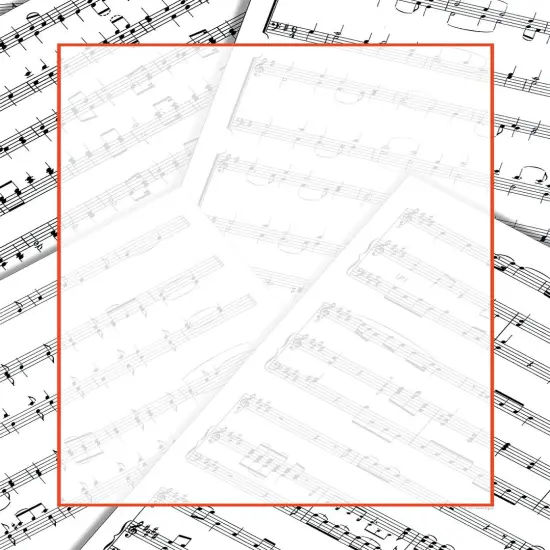 Great Papers! Sheet Music Stationery Letterhead, Invitations and Announcements, Printer Friendly, 8.5"x11", 80 Pack {1}