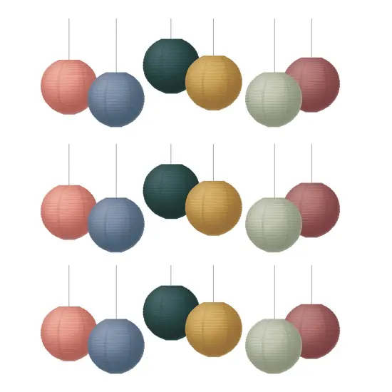 Wonderfully Wild 8" Hanging Paper Lanterns, 6 Per Pack, 3 Packs {1}