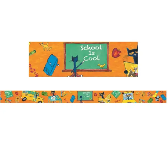 Pete the Cat&reg; School is Cool Spotlight Border, 35 Feet Per Pack, 6 Packs {2}