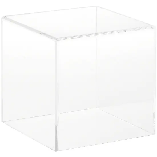 Plymor Clear Acrylic Display Case with No Base, 4" x 4" x 4" {1}