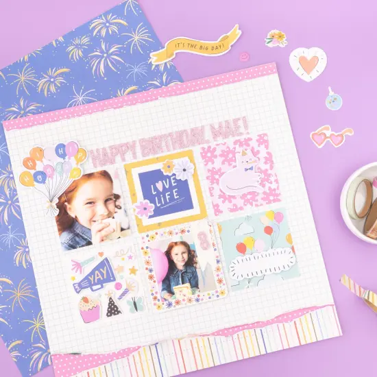 American Crafts Life Of The Party Washi Tape 8/Pkg-Gold Foil {3}