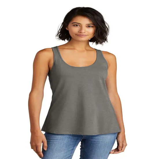 District&reg; Women&rsquo;s Racerback Tank Recycled Blend Scoop Neck Tee Grey frost {1}