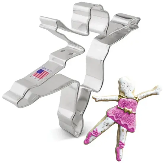 Ann Clark Ballerina Dancer Nutcracker-themed Cookie Cutter, 4-5/8" {1}