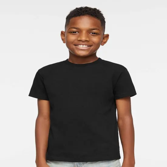 Rabbit Skins&reg; Toddler Cotton Crewneck Short Sleeve Jersey T-Shirt -3301T Black {1}