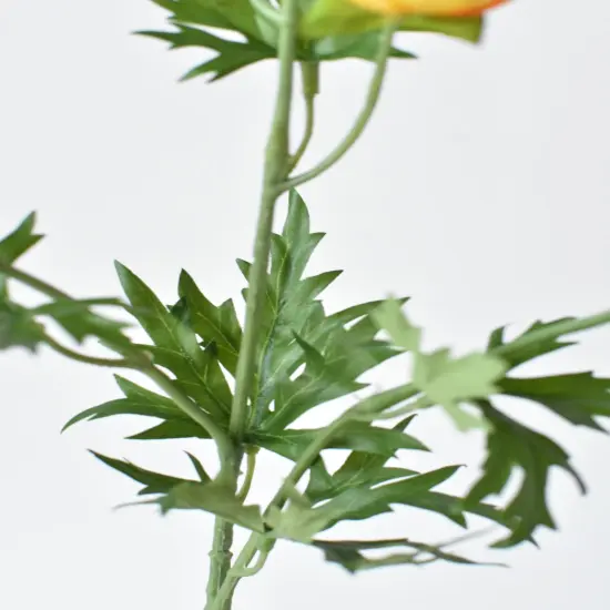 22" Faux Mini Yellow Ranunculus Stem {5}