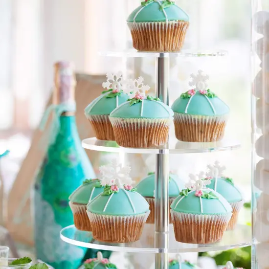 50 PCS Mini Snowflake for Craft Tiny Resin Small Christmas Embellishment Snow Shaped Craft Decoration with Storage Box for Winter Party DIY Home Decor, 3 Sizes (White) {6}