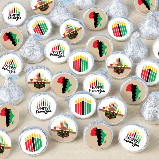 Big Dot of Happiness Happy Kwanzaa Party Small Round Candy Stickers - Party Favor Labels - 324 Count {1}