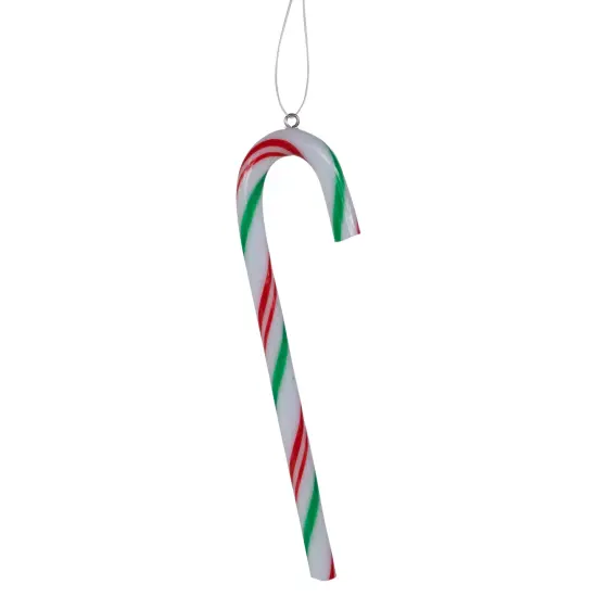 Northlight 12ct Multi Twist Candy Cane Christmas Ornaments 4" White {5}