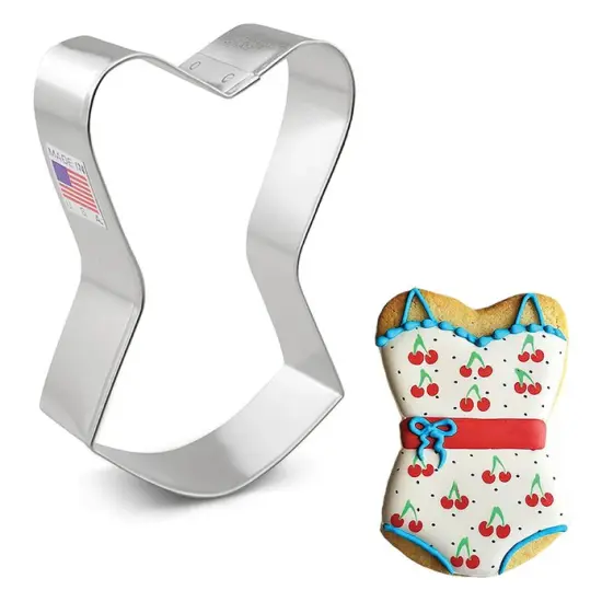 Ann Clark Bathing Swim Suit or Corset Dress Cookie Cutter 4" {1}